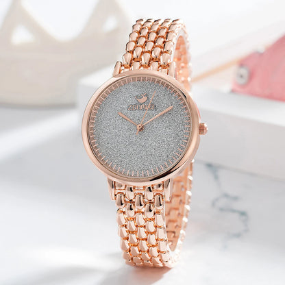 Montre femme de luxe au tempérament élégant, montre-bracelet pour femme avec bracelet, lot de 3 pièces, montre à chaîne pour anniversaire, reloj feminino