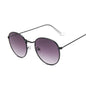 Lunettes de soleil rondes métalliques petites pour femme, vintage, de marque, pour voyage, classiques, lunettes de soleil mode rétro pour femme