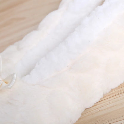 Pantoufles d’intérieur floues pour femmes, hiver, fourrure chaude en peluche, antidérapantes avec adhérence, chaussures d’intérieur moelleuses et confortables pour femmes paresseuses, oreilles de souris, chaussures de