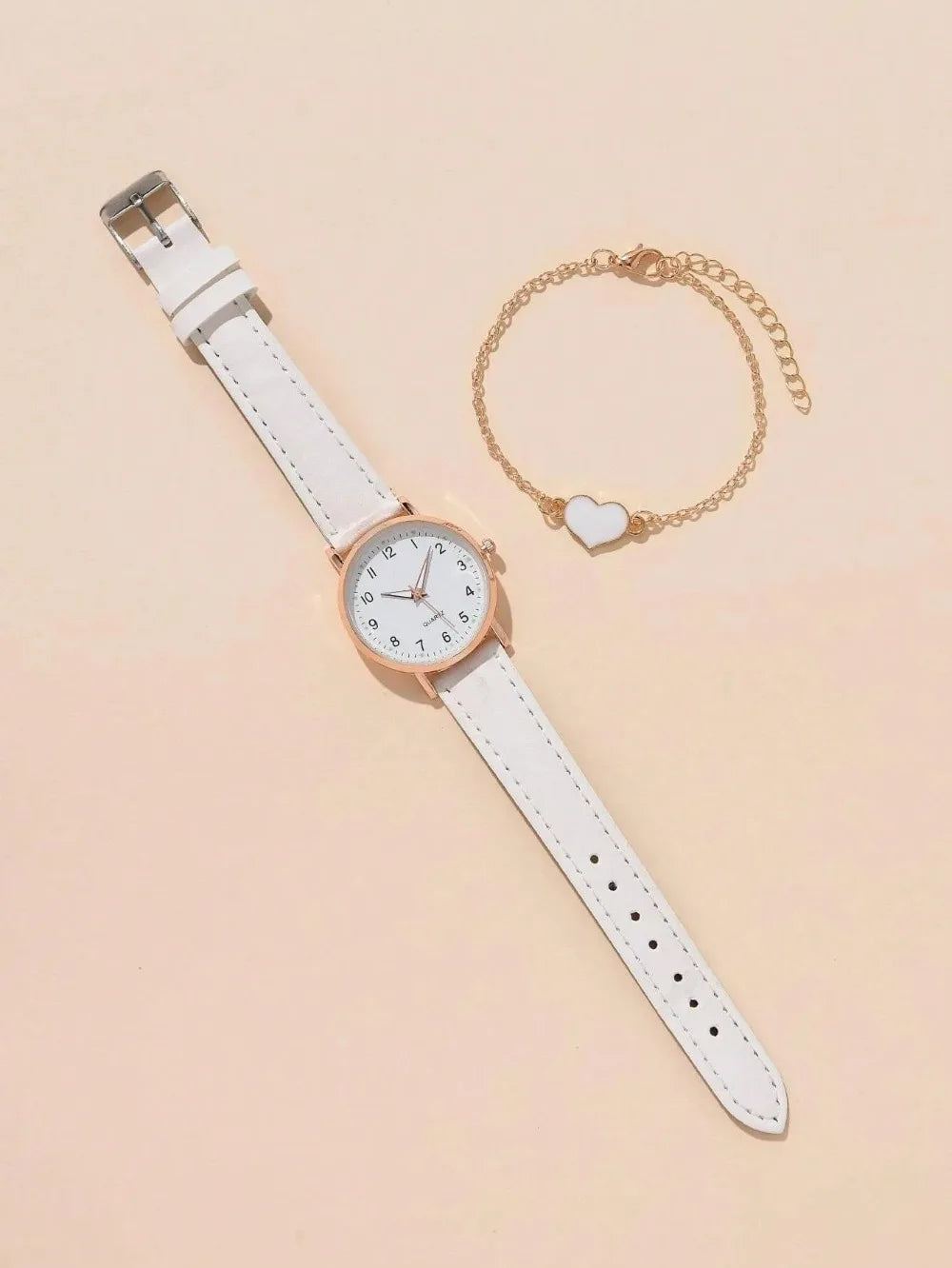 Montre femme mode décontractée avec bracelet, ensemble de montres, bracelet en cuir, cadran rond simple, montre-bracelet à quartz pour femme, montre habillée, horloge, montre femme