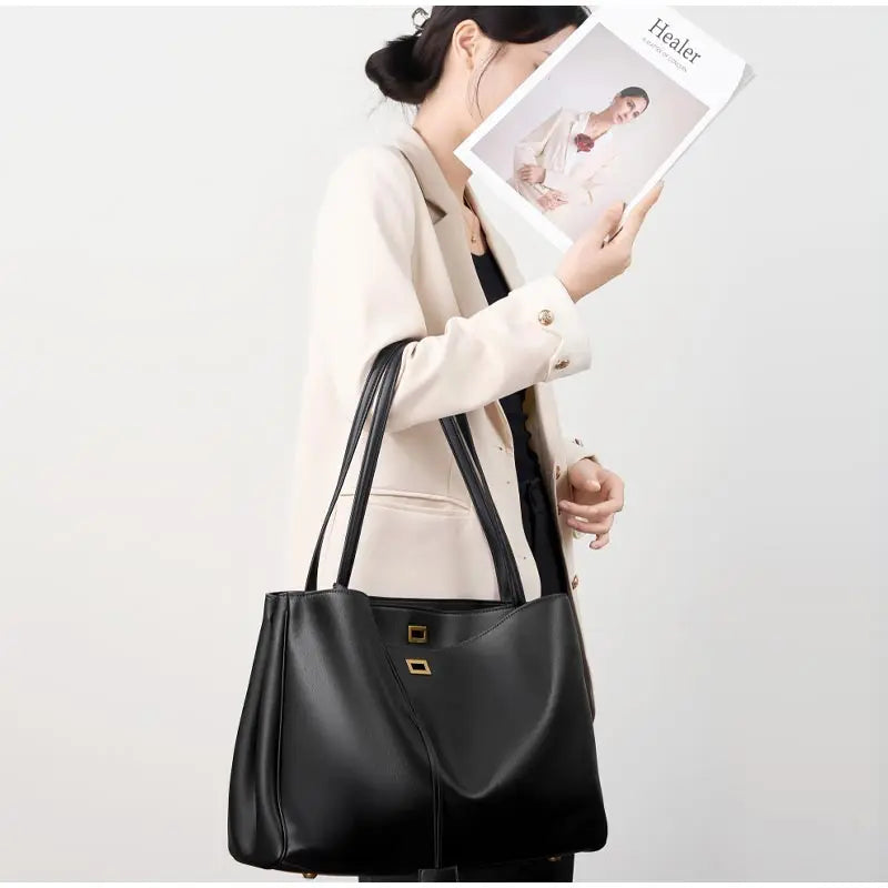 Sac à bandoulière pour femme de luxe en cuir véritable, grand sac à capacité élevée avec ailes, sac à main, sac décontracté pour fête et voyage, sacs à main Y2K, sac fourre-tout rétro