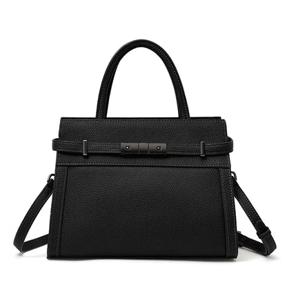 Sac pour femme en cuir véritable en cuir de vachette pleine fleur original, sac cabas simple à porter à la main ou à l’épaule, style professionnel