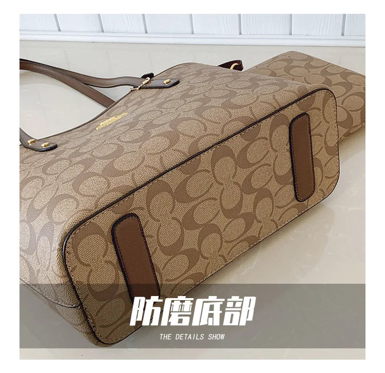 Sac à main de luxe pour femme de créateur à une épaule, imprimé vintage mode parisienne, grand sac fourre-tout portable à grande capacité, pochette, sac à main.