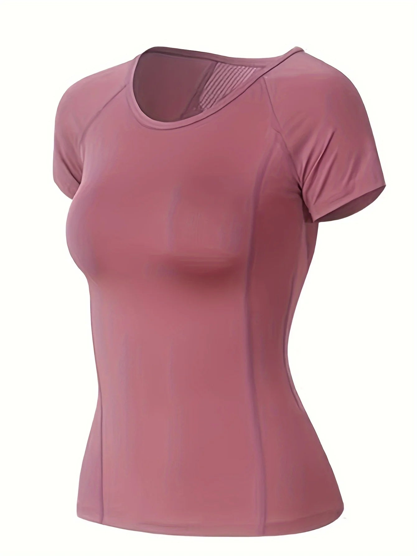 T-shirt de sport pour femmes, été, respirant, dos sexy, tenue de fitness, séchage rapide, haut à manches courtes pour la course, l’entraînement et le yoga