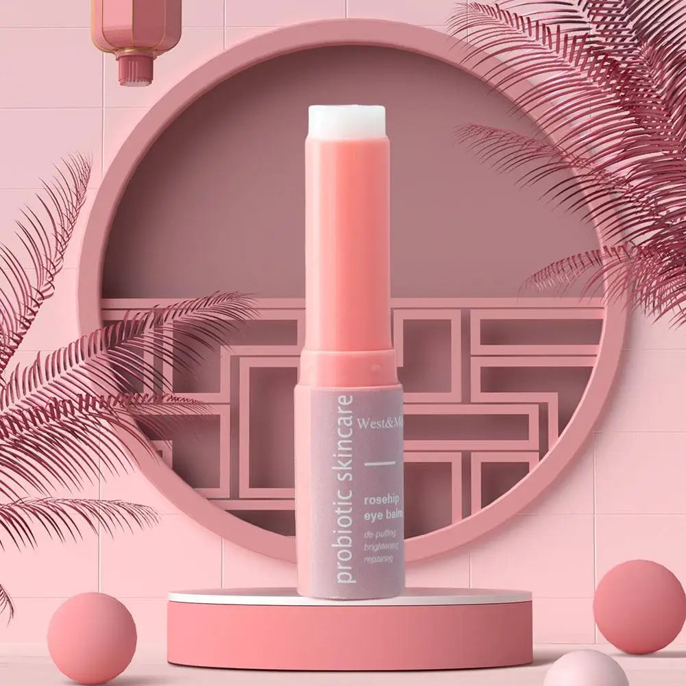 2 pièces pour femmes Baume contour des yeux extra rénovateur à l’églantier hydratant en stick, stick baume liftant et hydratant, estompe les ridules et réduit les poches sous les yeux