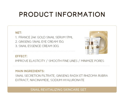 Ensemble de soins de la peau à la vitamine C LAIKOU 3 pièces : crème pour le visage, sérum et crème contour des yeux, hydratant, anti-rides, kit de soins du visage