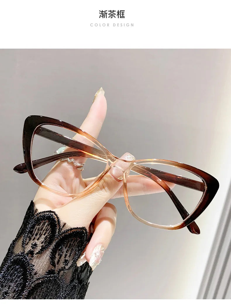 Lunettes de lecture tendance pour femmes et hommes, design luxueux, lunettes de presbytie œil de chat, protection anti-lumière bleue pour femme