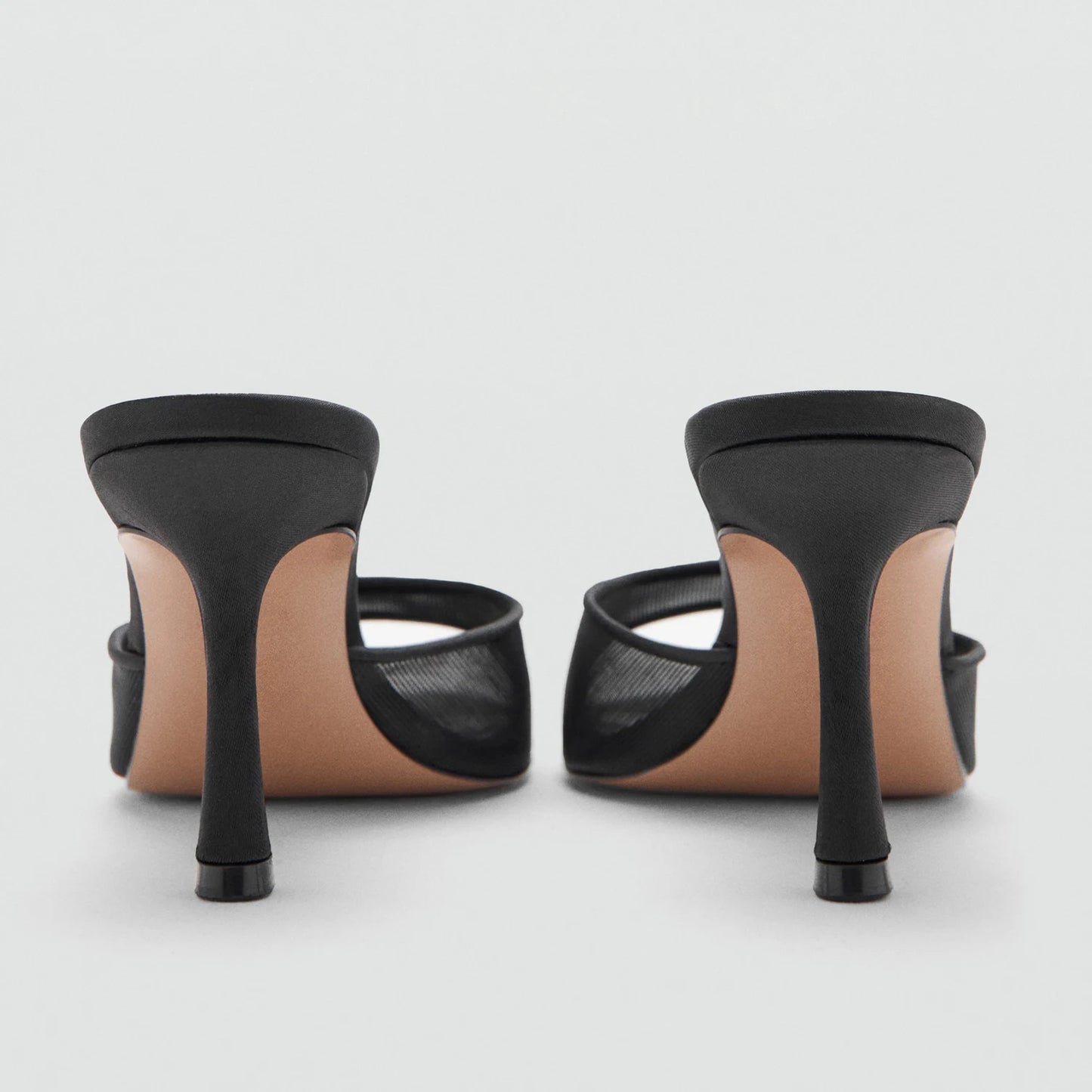 Mango2026 Sandales sexy à bout pointu et talon fin, à enfiler, respirantes, nouveau style d’été polyvalent, chaussures plates à enfiler pour femmes