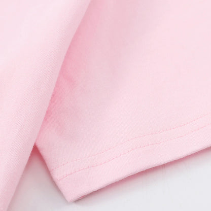 T-shirt femme Y2K 100 % coton, t-shirt décontracté de couleur unie, col rond, hauts d’été pour femmes, mode oversize, sportswear féminin tendance.