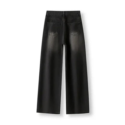 Jean taille haute amincissant pour femmes, coupe ample, jambe droite, pattes d’éléphant, pantalon en denim grande taille pour morphologie en poire