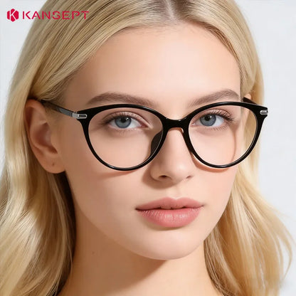 KANSEPT Lunette Lunettes de myopie pour femmes Lentilles optiques pour femmes avec prescription personnalisée Lunettes de vue Lunettes de lecture Lunettes femme degré