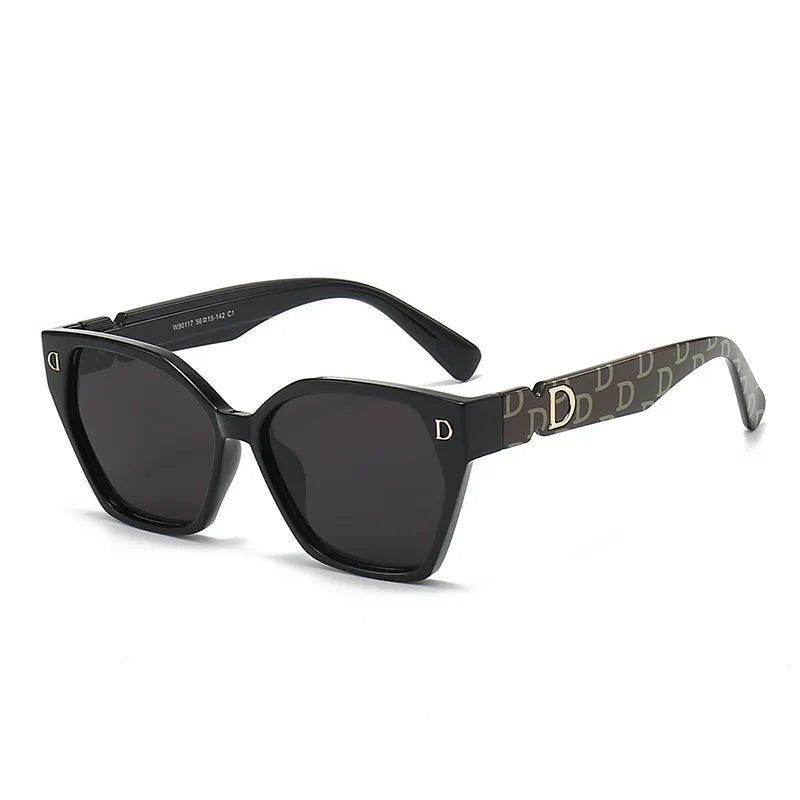 Nouvelle marque de mode de luxe lunettes de soleil pour femmes et hommes, élégantes lunettes œil-de-chat glamour pour femmes, lunettes de soleil tendance pour femmes, lunettes glamour.