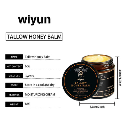 Lotion corporelle apaisante à la crème de miel et suif de bœuf, éclaircissante, atténuant les taches brunes, réduisant la mélanine, raffermissante, non grasse, hydratation durable.