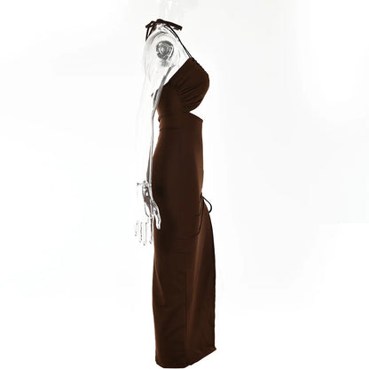 Robes midi sexy sans manches pour femme, dos nu, coupe slim, pour boîte de nuit et soirée, robe moulante élégante pour femme, vestidos elegantes para mujer