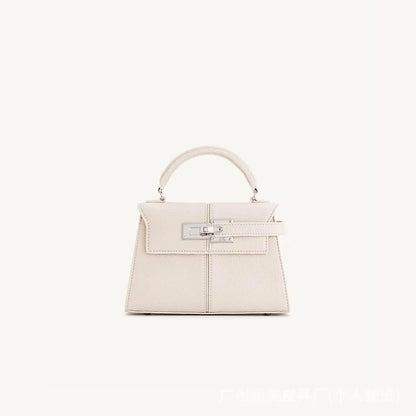 Sac trapézoïdal JW PEI, nouveau style, en cuir véritable, sac pour femme, haut de gamme, polyvalent, sac bandoulière, tendance, style niche