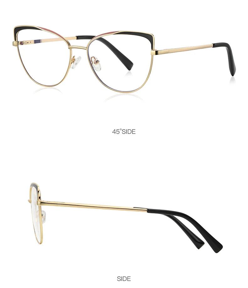 Lunettes de vue photochromiques œil de chat pour femmes JMISUS Fashion, monture papillon personnalisée, lunettes progressives anti-lumière bleue