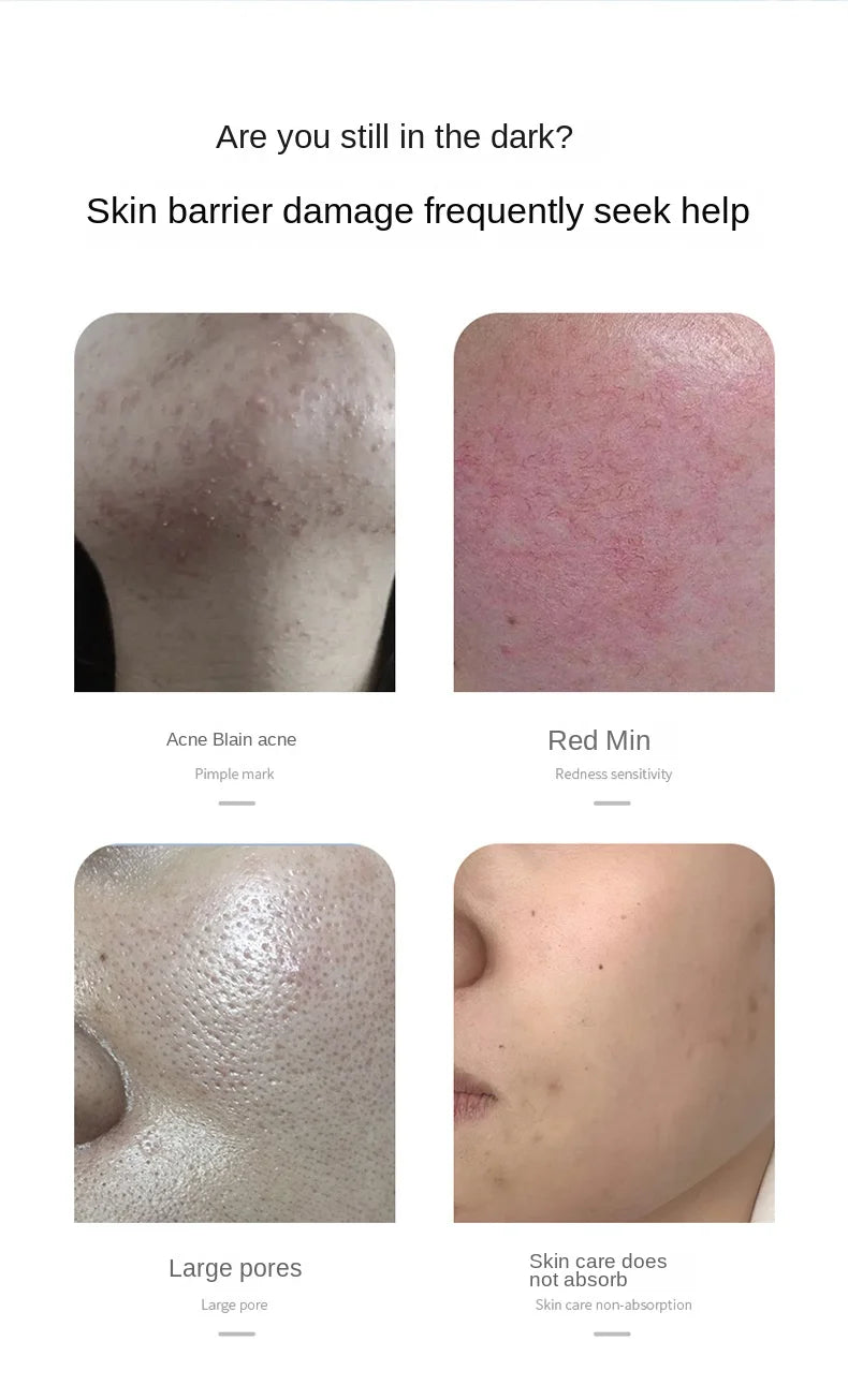 Ensemble de poudre lyophilisée réparatrice pour la peau du visage au peptide de cuivre bleu, pour peaux sensibles, hydratante, raffermissante et lissante, avec essence à l’acide hyaluronique