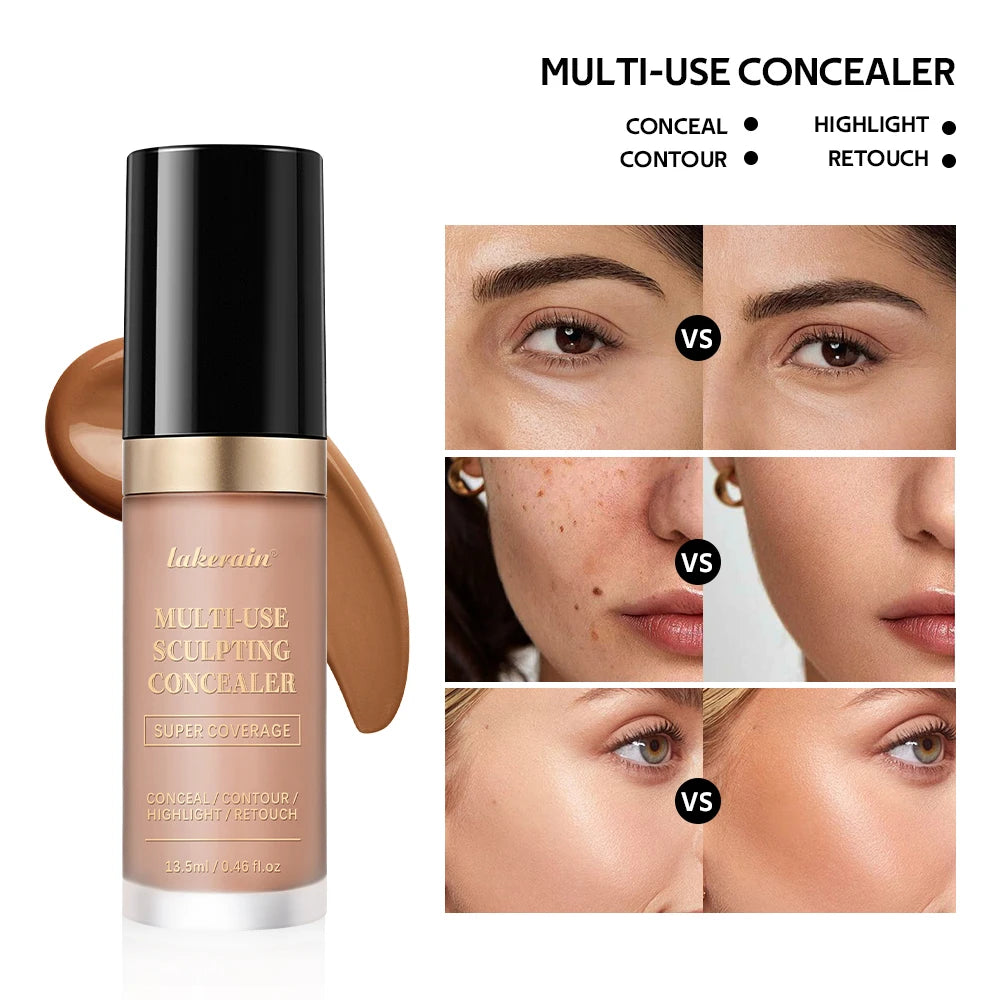 Fond de teint correcteur couvrance longue durée au fini mat, crème multi-usage sans huile pour illuminer et retoucher, produits de maquillage pour le visage pour femmes