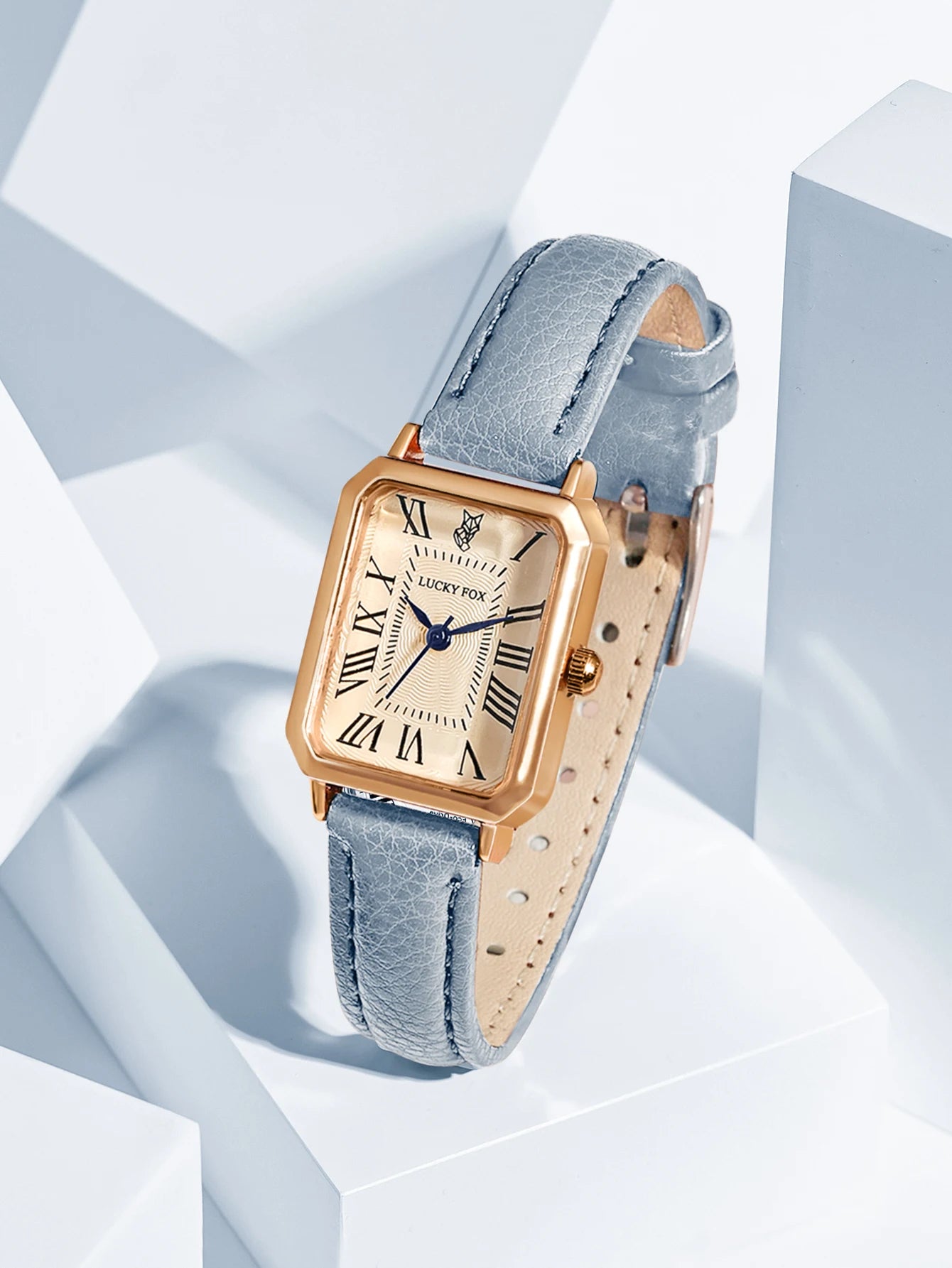 Montre-bracelet décontractée rétro à affichage numérique, cadran carré, bracelet en cuir, montre à quartz tendance pour femme, idée cadeau