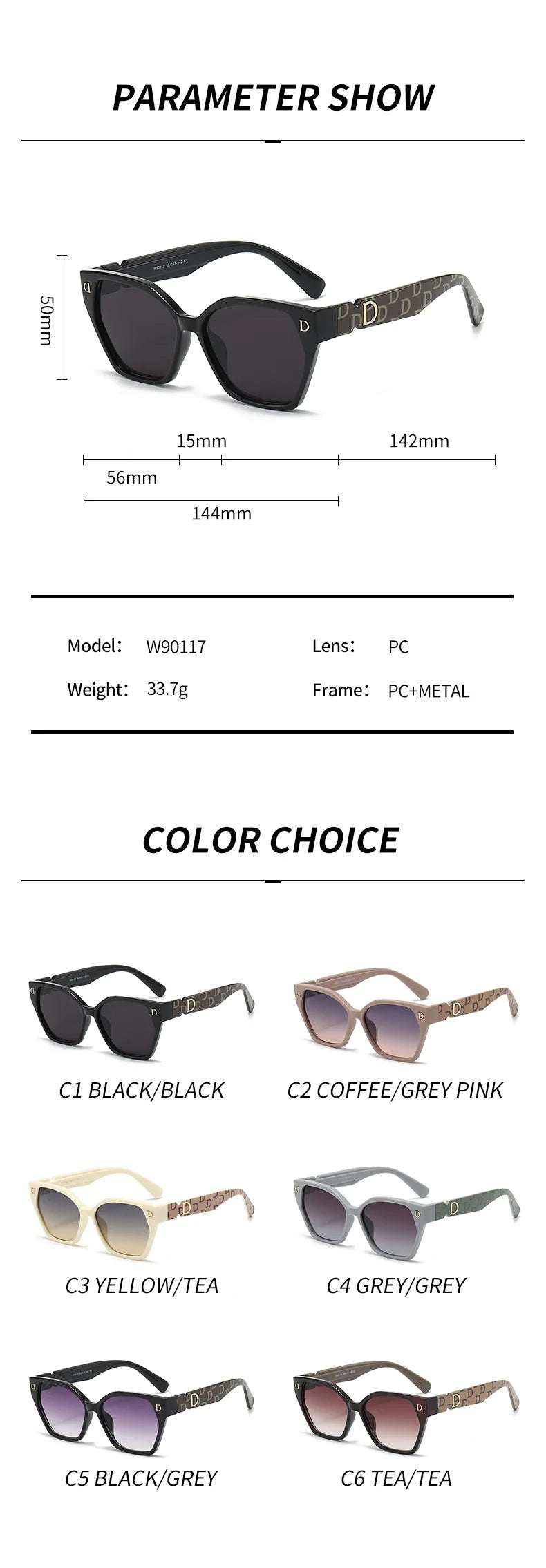 Nouvelle marque de mode de luxe lunettes de soleil pour femmes et hommes, élégantes lunettes œil-de-chat glamour pour femmes, lunettes de soleil tendance pour femmes, lunettes glamour.