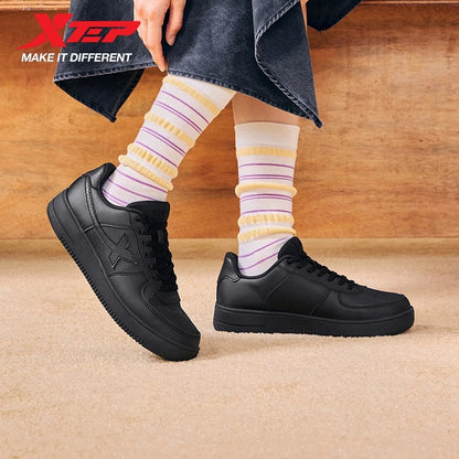 Baskets blanches Xtep pour femmes, printemps 2026, chaussures de couple polyvalentes, tendance et décontractées, à semelle épaisse rehaussante, chaussures de sport pour femmes 874118319851