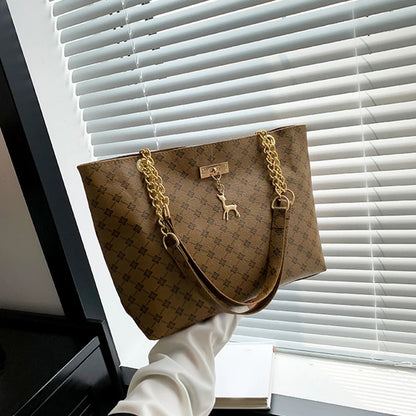 Nouveau sac à main pour la presbytie, texture en cuir souple, grand cabas grande capacité pour femme avec accessoires suspendus, sac à bandoulière
