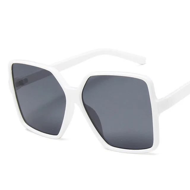 Lunettes de soleil oversize pour femme, dégradées, en plastique, de marque créateur, lunettes de soleil féminines UV400