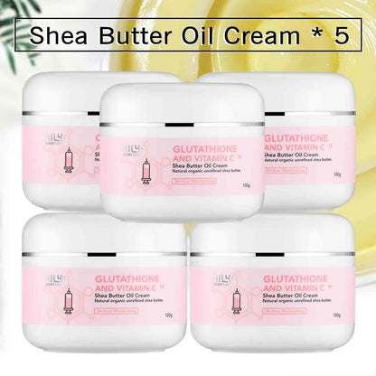 Crème de soin éclaircissante pour la peau AILKE, lotion éclaircissante, élimine les taches foncées avec glutathion, beurre de karité, crème corporelle hydratante