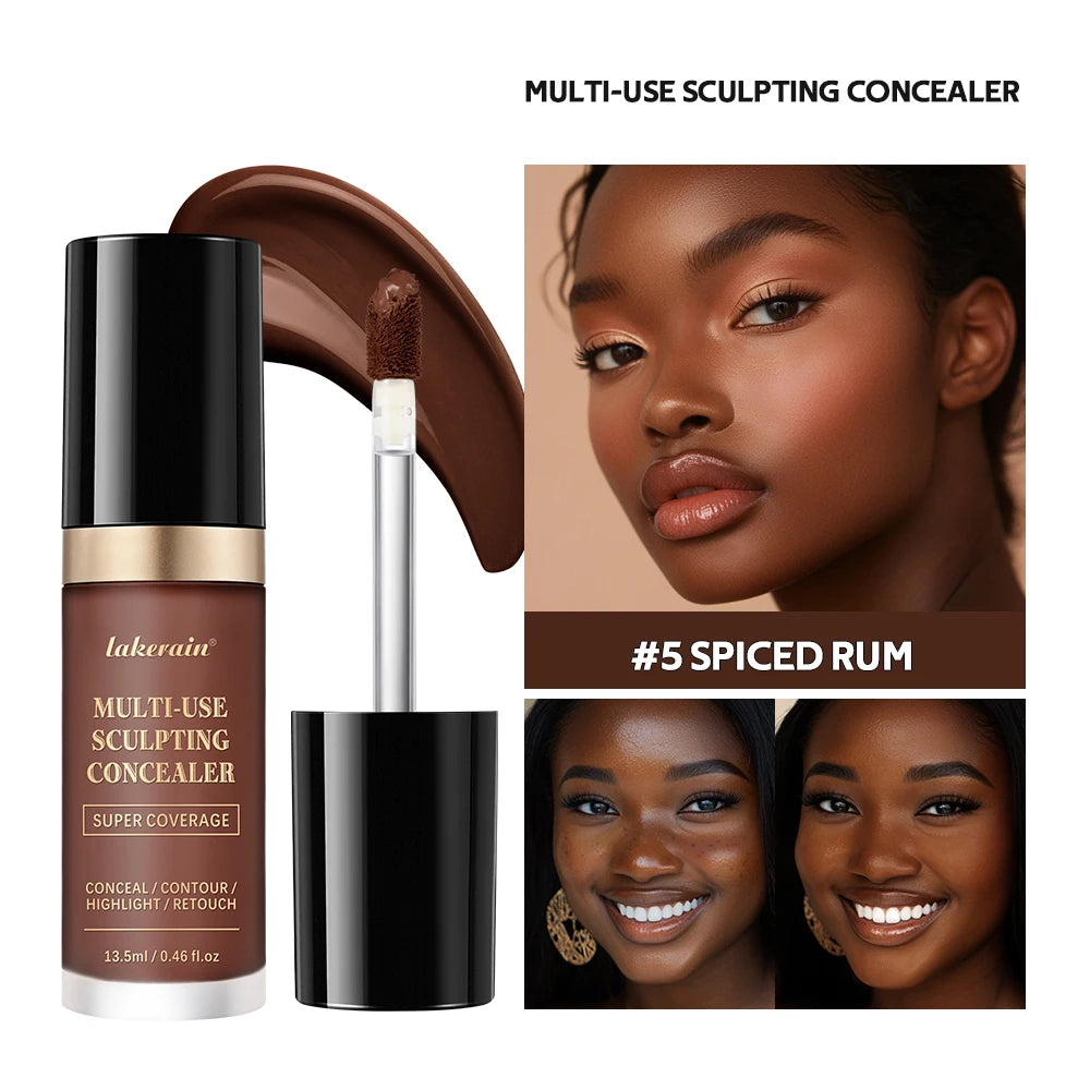 Fond de teint correcteur couvrance longue durée au fini mat, crème multi-usage sans huile pour illuminer et retoucher, produits de maquillage pour le visage pour femmes