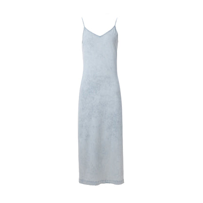 AP SS25 robe chemise et blouse cache-cœur en denim léger pour femmes