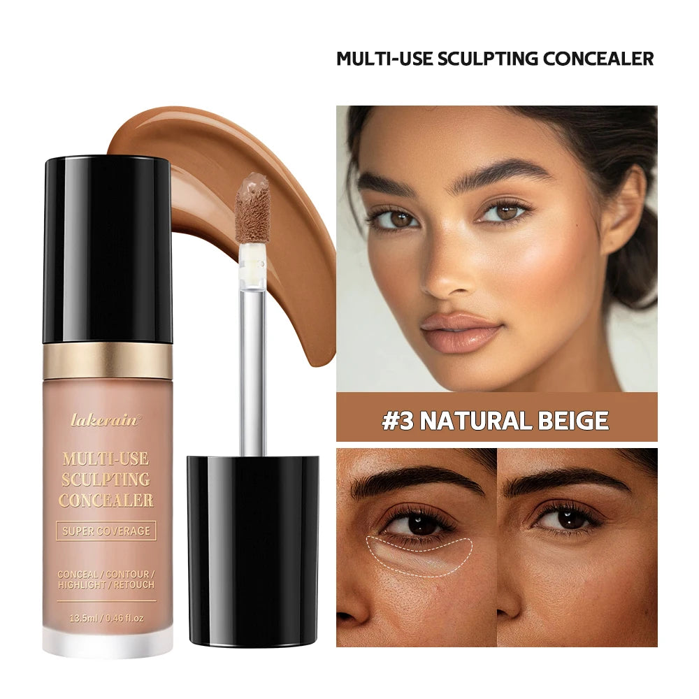Fond de teint correcteur couvrance longue durée au fini mat, crème multi-usage sans huile pour illuminer et retoucher, produits de maquillage pour le visage pour femmes