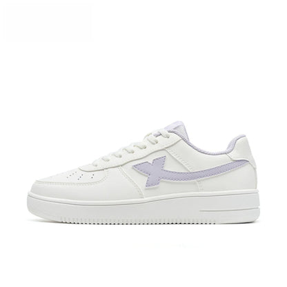 Baskets blanches Xtep pour femmes, printemps 2026, chaussures de couple polyvalentes, tendance et décontractées, à semelle épaisse rehaussante, chaussures de sport pour femmes 874118319851