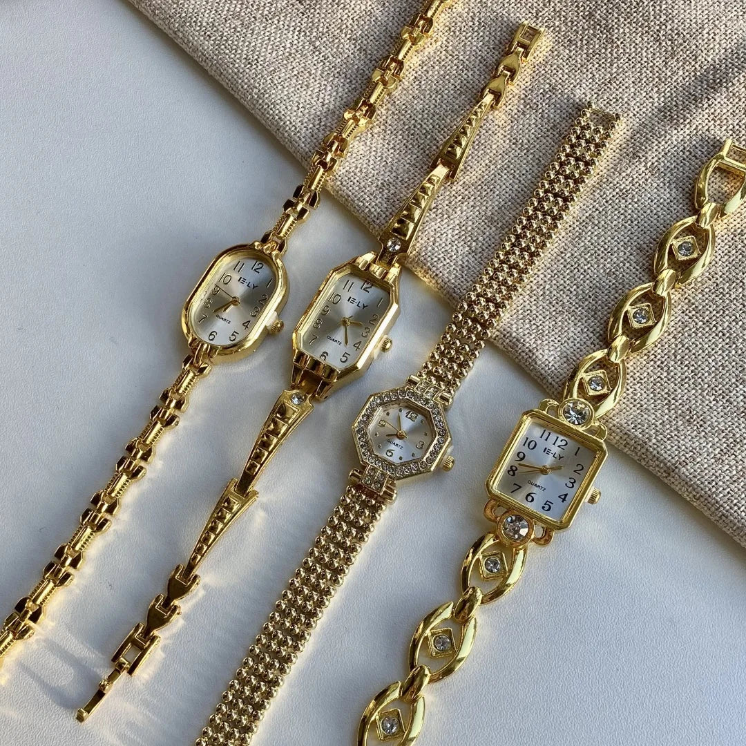 Montres pour femmes de marque haut de gamme, montres-bracelets de luxe, montre mode pour femme en or, montre bracelet élégante pour femme, horloge élégante pour femme, montre femme
