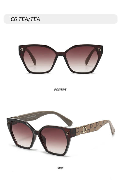 Nouvelle marque de mode de luxe lunettes de soleil pour femmes et hommes, élégantes lunettes œil-de-chat glamour pour femmes, lunettes de soleil tendance pour femmes, lunettes glamour.