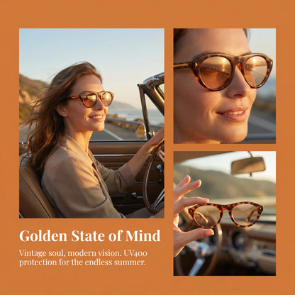 lunettes de soleil vintage petites rondes œil-de-chat pour femmes, nouvelle mode à rivets, sexy, noires léopard, lunettes de soleil tendance pour dames, lunettes d’extérieur modernes