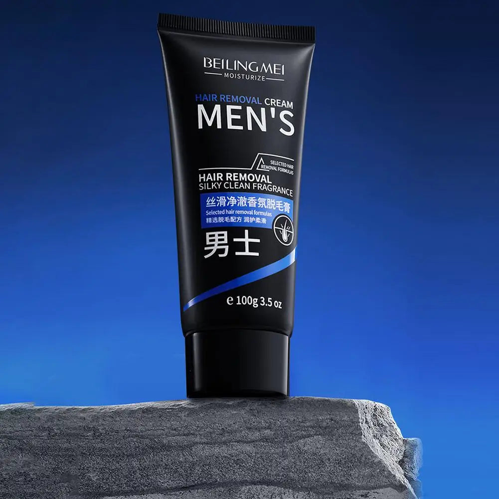 Crème dépilatoire pour hommes et femmes, indolore, lisse et rafraîchissante, redessine la confiance en soi, profitez d’une peau soyeuse, 60 ml/100 g