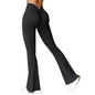 Leggings mode micro corne pour femmes, pantalon de sport à taille en V dans le dos, taille haute, effet push-up pour les fesses, pantalon de gym uni, slim, leggings décontractés