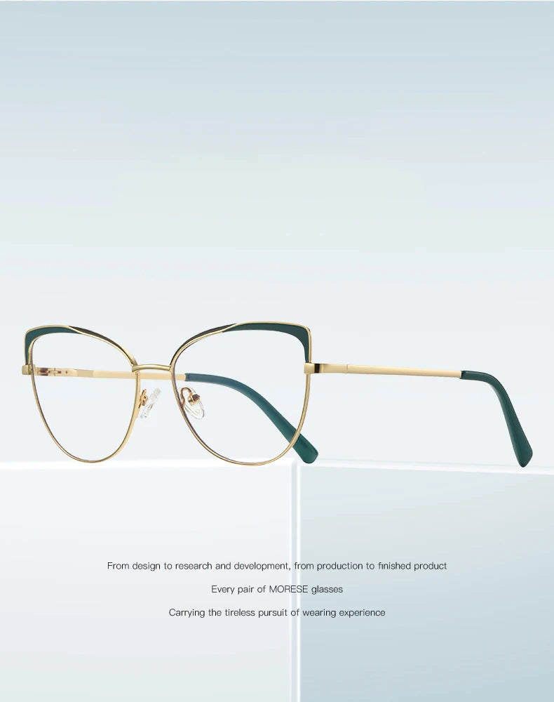 Lunettes de vue photochromiques œil de chat pour femmes JMISUS Fashion, monture papillon personnalisée, lunettes progressives anti-lumière bleue