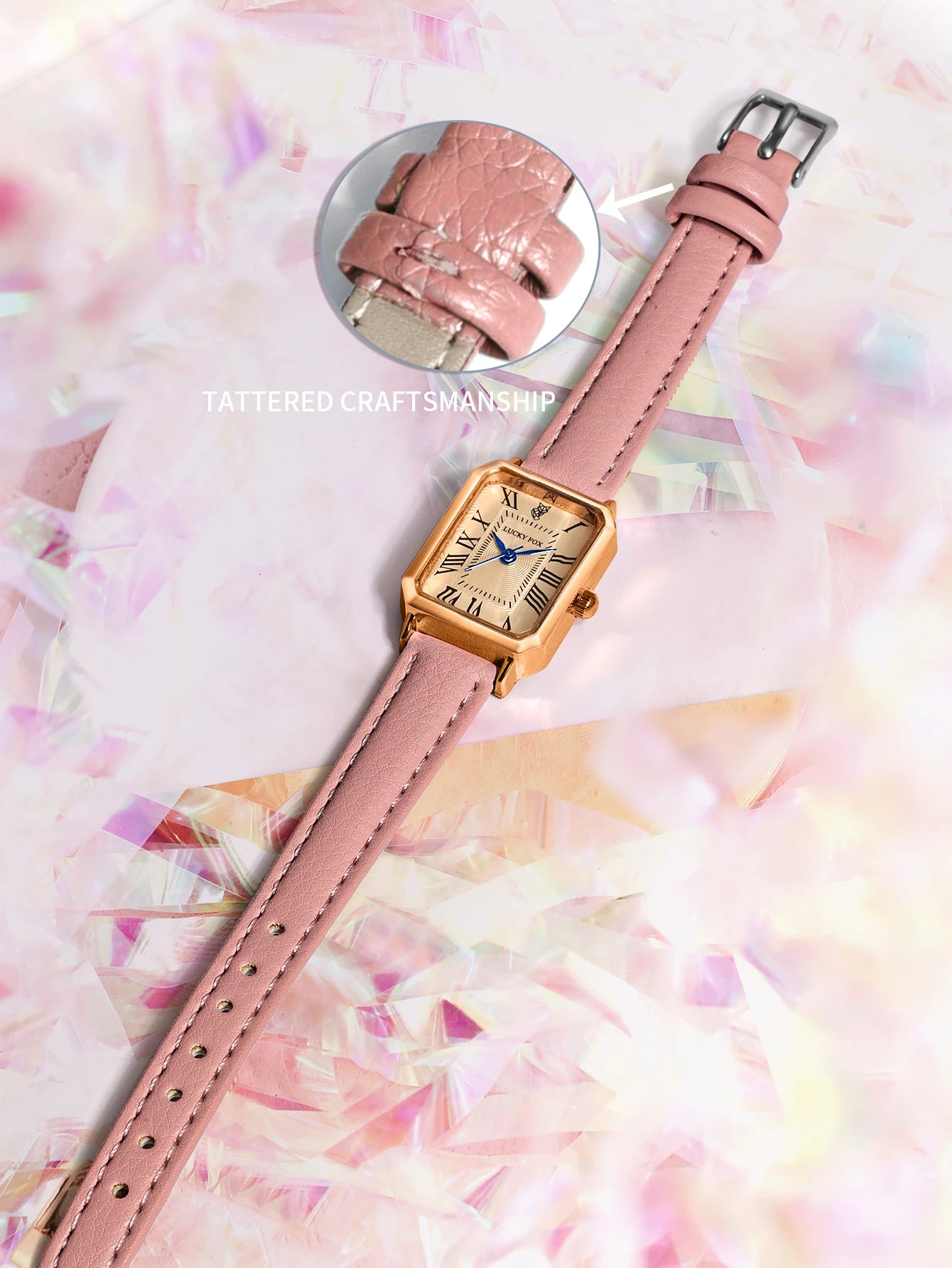 Montre-bracelet décontractée rétro à affichage numérique, cadran carré, bracelet en cuir, montre à quartz tendance pour femme, idée cadeau