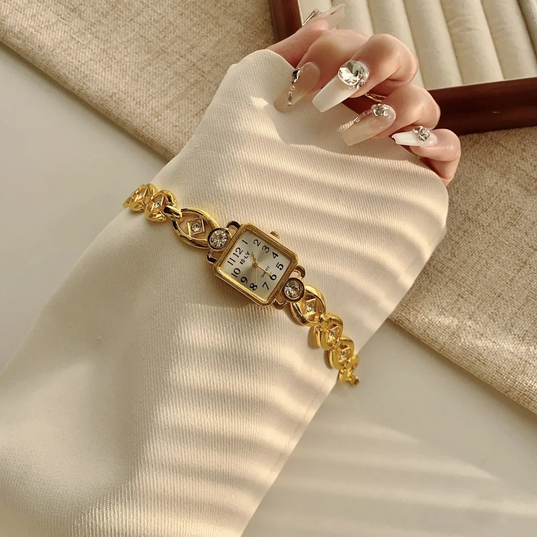 Montres pour femmes de marque haut de gamme, montres-bracelets de luxe, montre mode pour femme en or, montre bracelet élégante pour femme, horloge élégante pour femme, montre femme