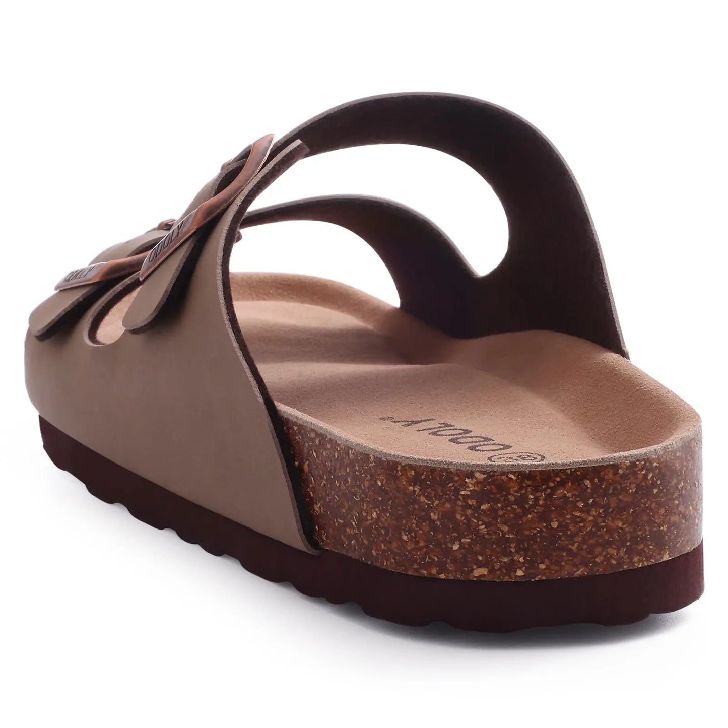 Smile Pop Classic Arizoan Hommes Chaussons en daim Hommes Sabots Sandales en daim de vache d’extérieur antidérapantes avec brides à boucles réglables