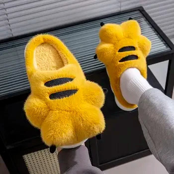 Pantoufles hamster câlines et mignonnes pour femmes, hiver automne, en peluche chaude, chaussures nuage pour chambre, pantoufles familiales pour femme, pantoufles animaux kawaii