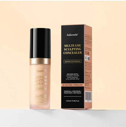 Fond de teint correcteur couvrance longue durée au fini mat, crème multi-usage sans huile pour illuminer et retoucher, produits de maquillage pour le visage pour femmes