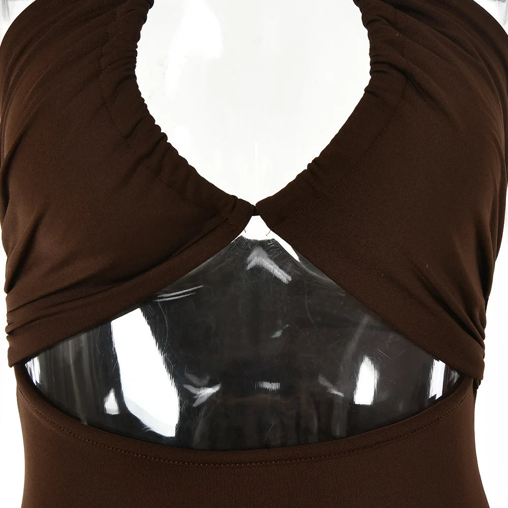 Robes midi sexy sans manches pour femme, dos nu, coupe slim, pour boîte de nuit et soirée, robe moulante élégante pour femme, vestidos elegantes para mujer