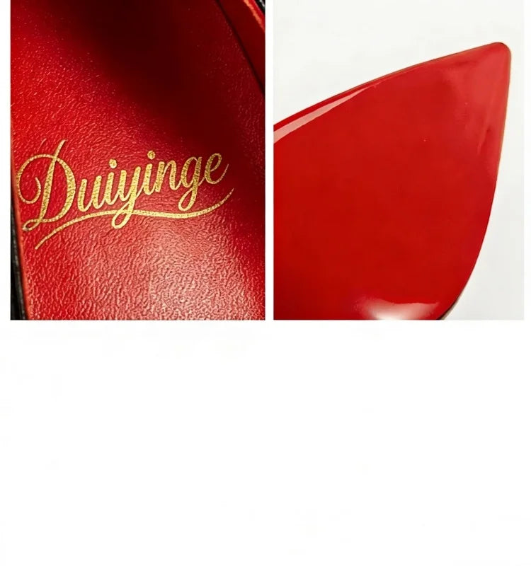 Chaussures pour femme tendance 2026 de luxe à semelles rouges, talons hauts, escarpins à bout pointu et talons aiguilles de 12 cm, confortables pour soirées, robes de cérémonie et mariages.