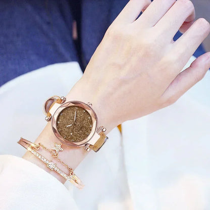 Nouvelle montre-bracelet de luxe à strass pour femme, montre ciel étoilé, montre-bracelet pour dames, Relogio Feminino, Reloj Mujer, Montre Femme, Horloge