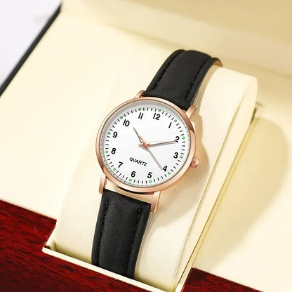 Montres-bracelets pour femmes Montre Femme Montres pour femmes Bracelet en cuir lumineux Montre simple Montre élégante à la mode Montre à quartz Reloj Mujer