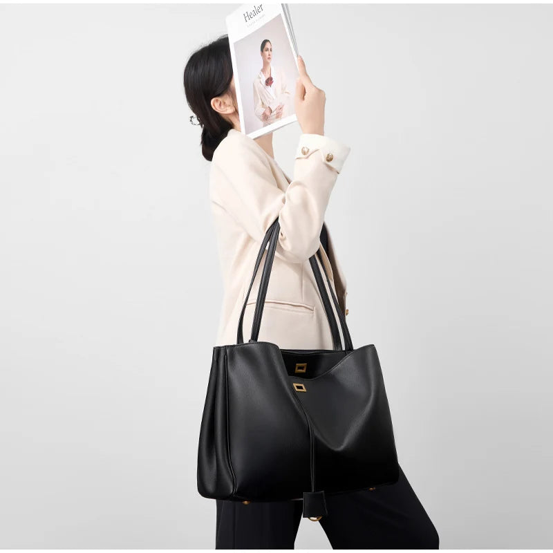 Sac à bandoulière pour femme de luxe en cuir véritable, grand sac à capacité élevée avec ailes, sac à main, sac décontracté pour fête et voyage, sacs à main Y2K, sac fourre-tout rétro