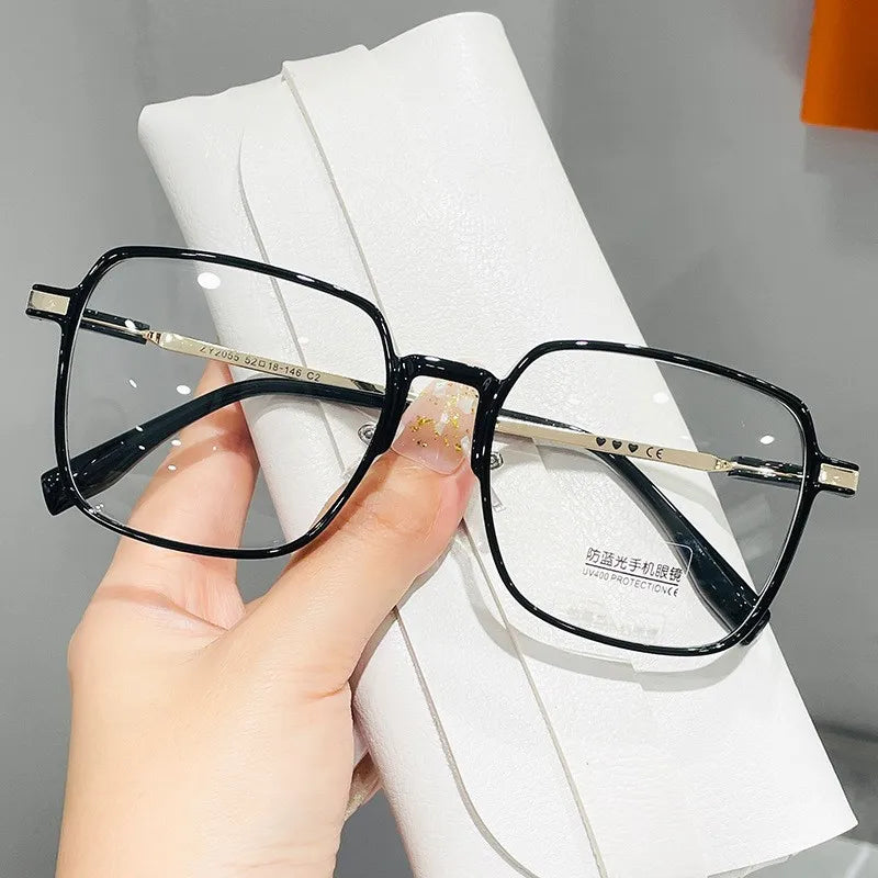 Lunettes de lecture tendance et à la mode pour femmes, anti-lumière bleue, pour la presbytie, lunettes haute définition unisexes avec monture transparente