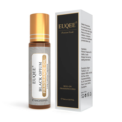 EUQEE 10 ml Huile de parfum à bille pour femmes – huiles aromatiques Coconut Vanilla, Bubble Gum, Bright Crystal, Bombshell, Midnight Rose, Angel